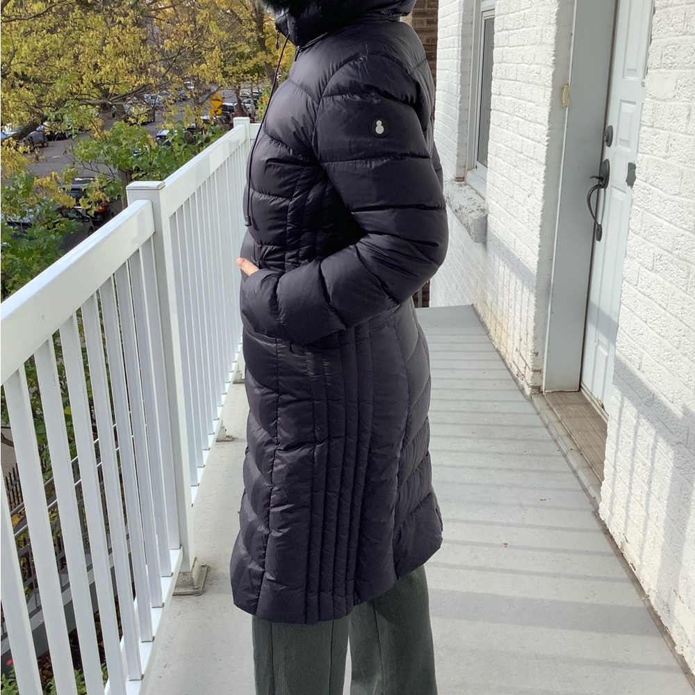 Navy Snowman Puffer Coat M - Picture 9 of 9